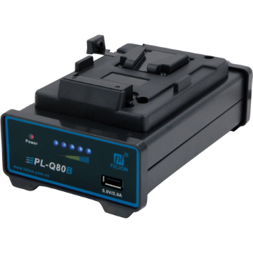 FXLion Single-Channel V-Mount and BP Li-Ion Battery Charger with USB Port in india features reviews specs