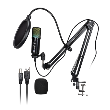 Digitek DM 401 RGB USB Condenser Microphone Kit in india features reviews specs