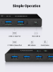 UGREEN US216 2 In 4 Out USB 3.0 Sharing Switch Box india features reviews specs