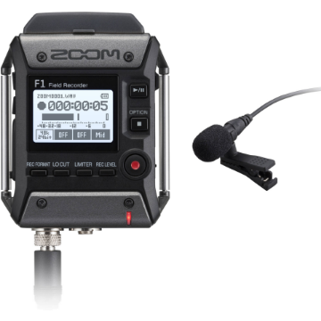Zoom F1-LP 2-Input / 2-Track Portable Field Recorder with Lavalier Microphone in india features reviews specs