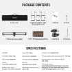 Neewer ER1-120 Motorized Wireless Carbon Fiber Camera Slider (47.2") india features reviews specs