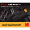 Kodak 128GB Ultra Pro Performance UHS-II SDXC Memory Card in india features reviews specs