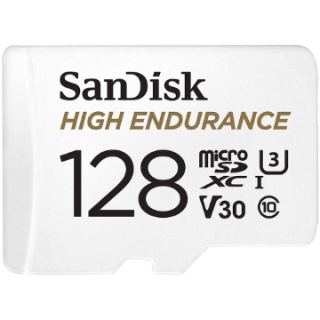 SanDisk 128GB High Endurance UHS-I microSDXC Memory Card with SD Adapter in india features reviews specs