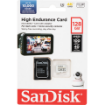 SanDisk 128GB High Endurance UHS-I microSDXC Memory Card with SD Adapter in india features reviews specs