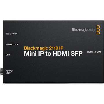 Blackmagic Design 2110 IP Mini IP to HDMI SFP Converter in india features reviews specs