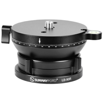 Sunwayfoto LB-90R Leveling Base with Butterfly Collar and Rotating Top Plate india features reviews specs