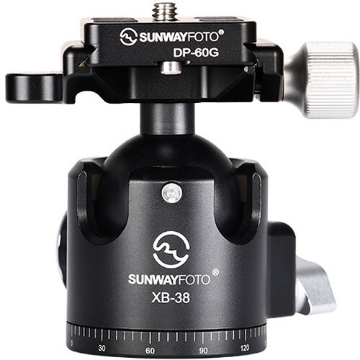 Sunwayfoto XB-38 Low-Profile Ball Head with Screw Knob Clamp india features reviews specs